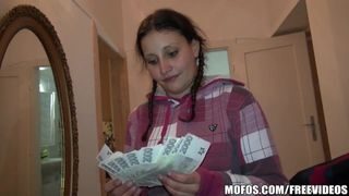 Pretty Czech student trades sex for cash